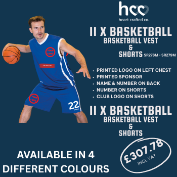 11 x BASKETBALL VESTS & SHORTS SR278M - SR279M