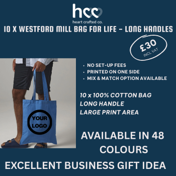 10 x 100% COTTON BAG FOR LIFE