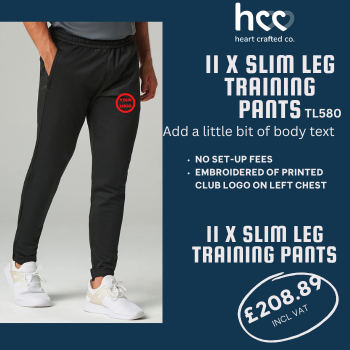 11 x SLIM LEG TRAINING PANTS TL580